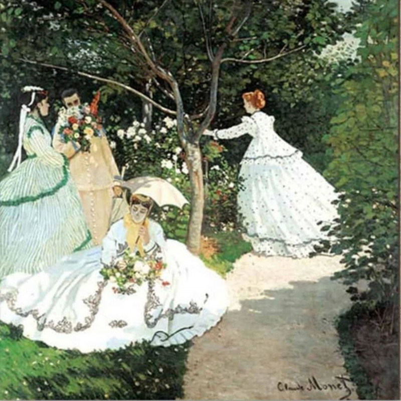 shop Claude Monet, Donne in Giardino