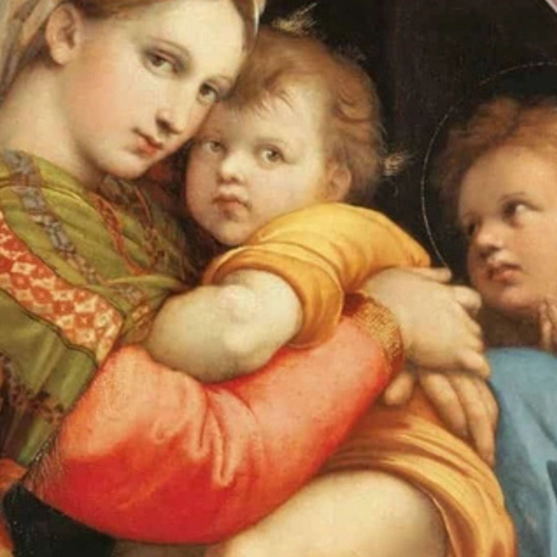 shop Raffaello Sanzio, Madonna della Seggiola (affresco)