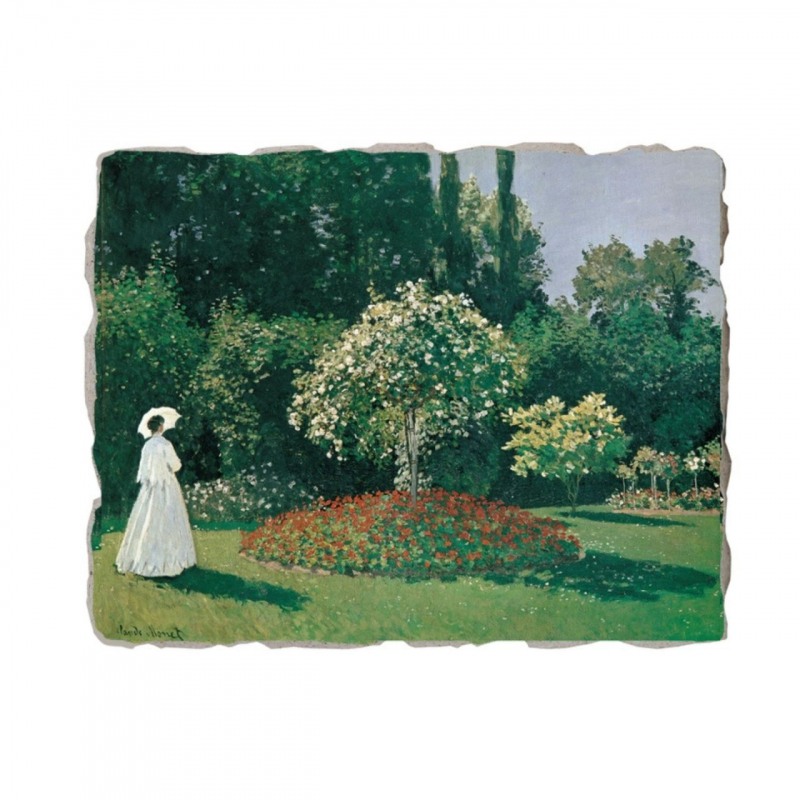 shop Claude Monet, Lady in the Garden at Sainte-Adresse, (affr.)