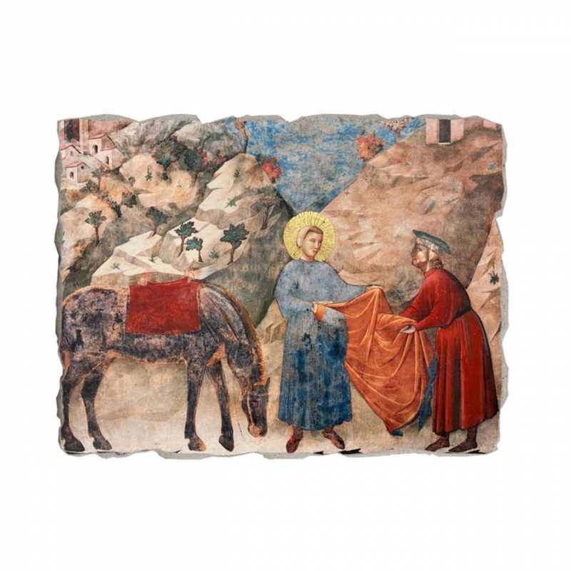 shop Giotto, St. Francis gives his cloak to a poor man