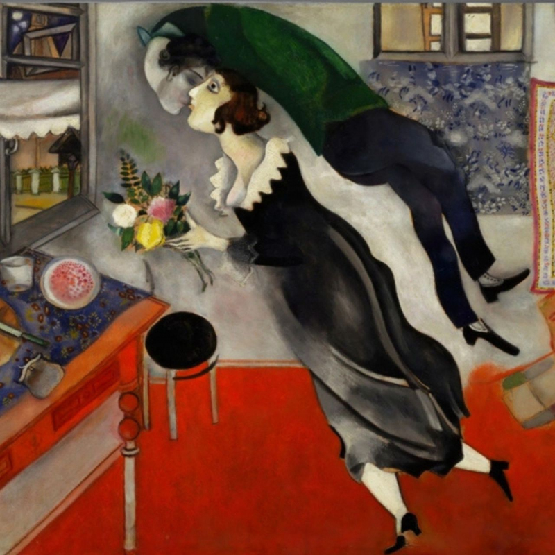 shop Marc Chagall, Compleanno (tela)