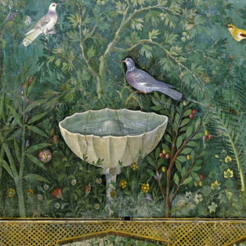 shop Arte Romana, Giardino con Erme e Fontana (particolare)