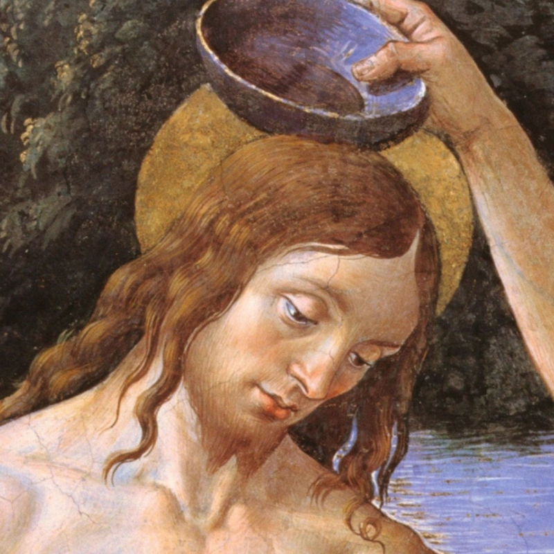 shop Pietro Perugino, Battesimo di Cristo (affresco, part. opz.1)