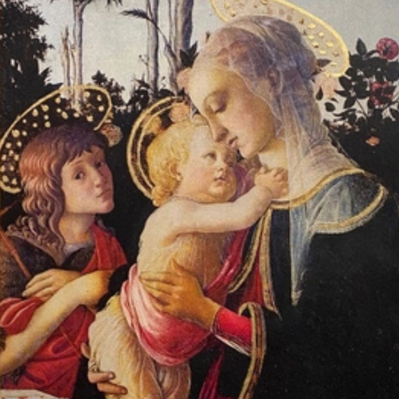 shop Botticelli, Virgin, Child and St. John the Baptist (affr.)