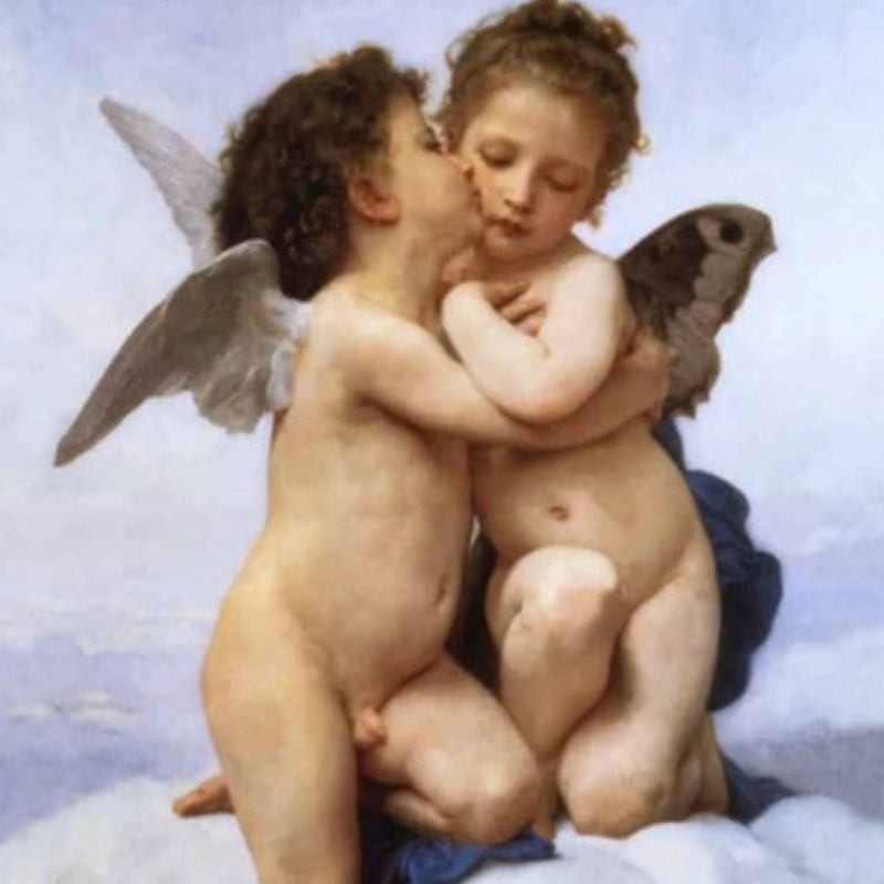 shop William Bouguereau, Amore e Psiche (affresco, opzione 1)