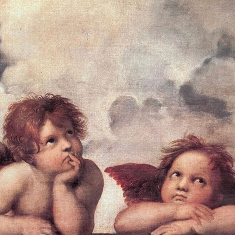 shop Raffaello, Madonna Sistina (affresco, particolare)