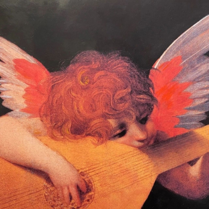 shop Rosso Fiorentino, Angelo musicante (affresco)