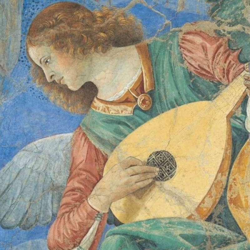 shop Melozzo da Forlì, Musician Angel with Lute