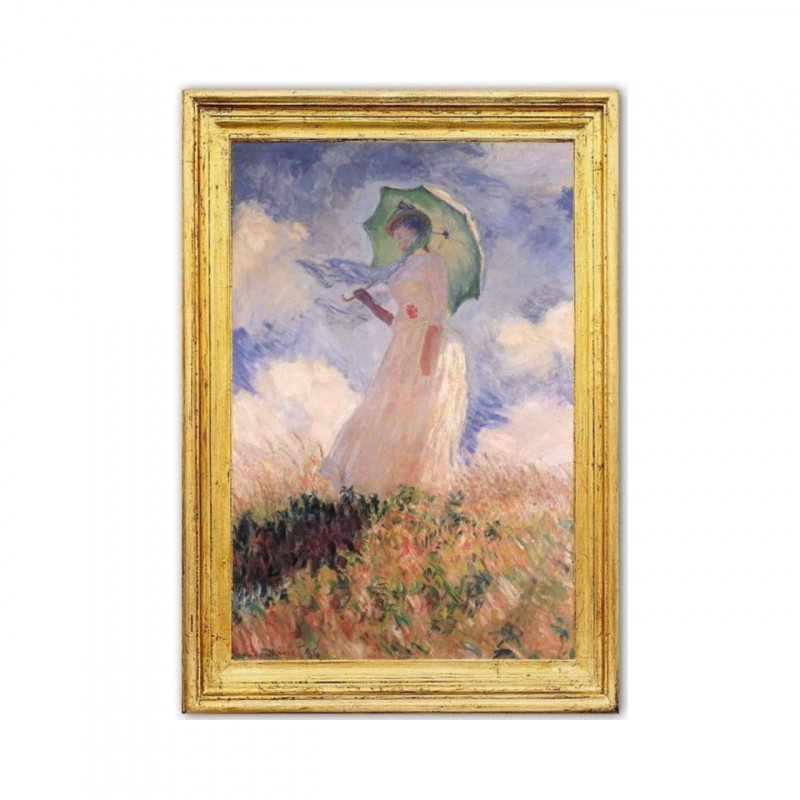 shop Claude Monet, Donna con il parasole girata verso sinistra
