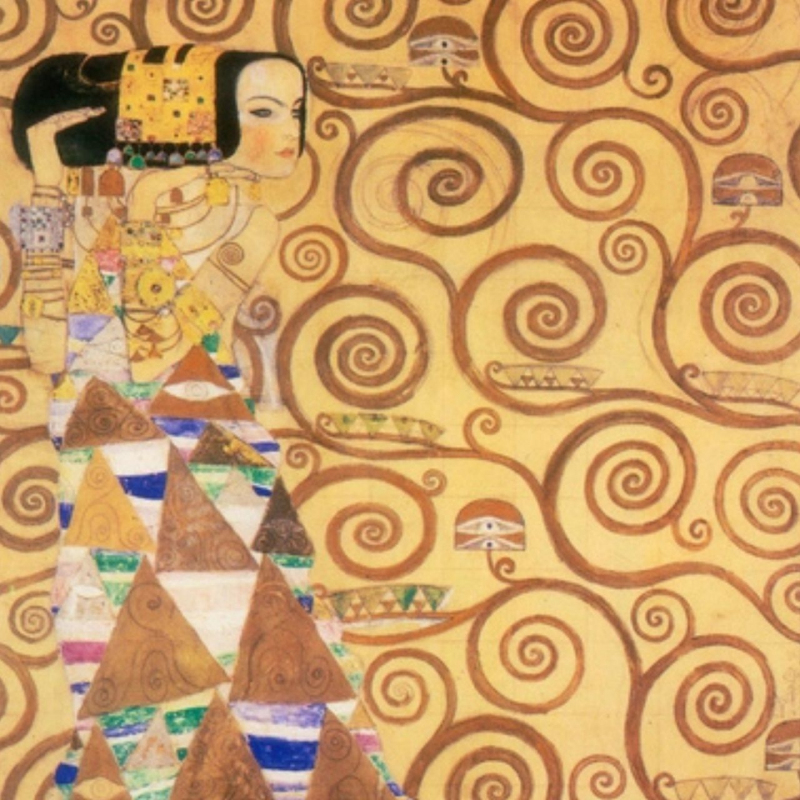 shop Gustav Klimt, L'Attesa (tela)