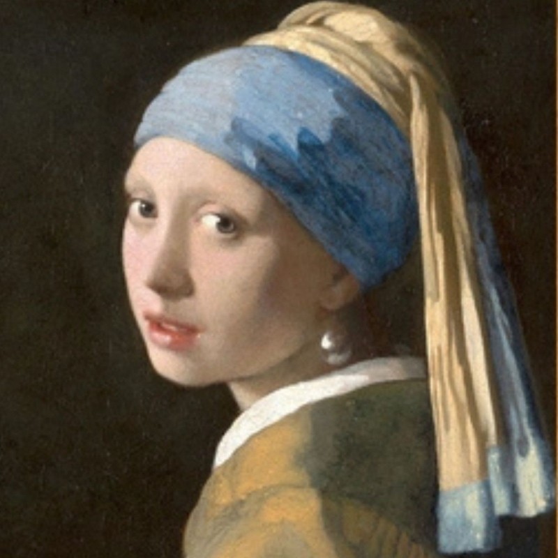 shop Jan Vermeer, Girl with a Turban (fresco)
