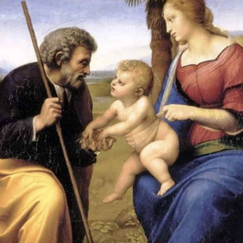 shop Raphael Sanzio, Holy Family with Palm (panel)