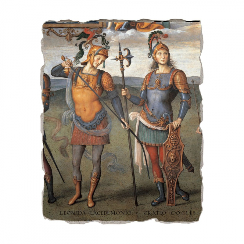 shop Pietro Perugino, Eroi dell'antichità (affresco, particolare)