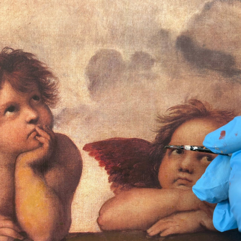 shop Raffaello, Madonna Sistina (tavola, particolare)