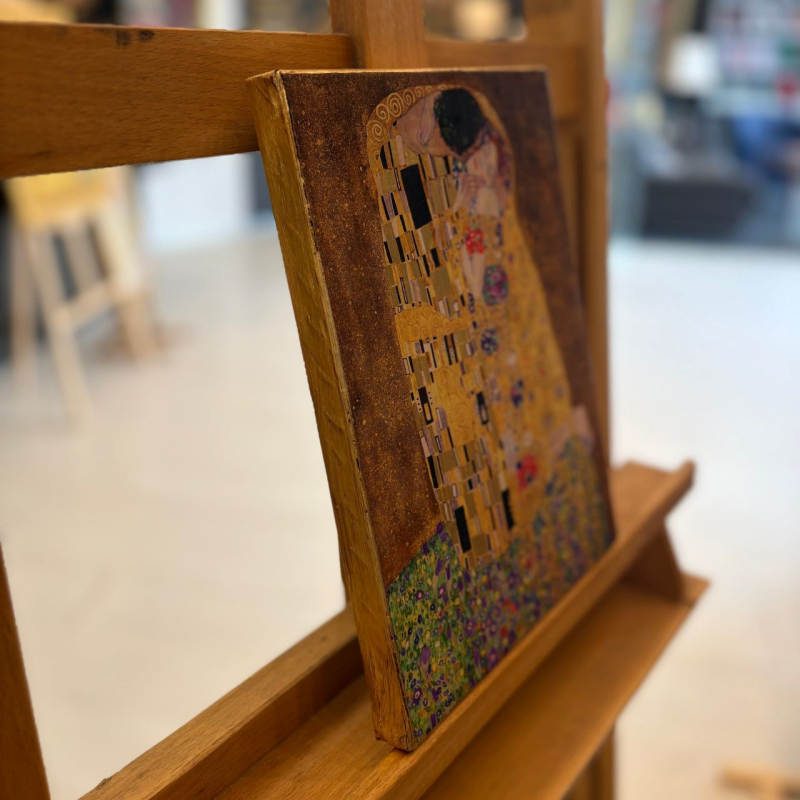 shop Gustav Klimt, Il Bacio (tela)