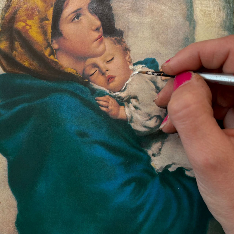 shop Roberto Ferruzzi, Madonna del Riposo (panel)