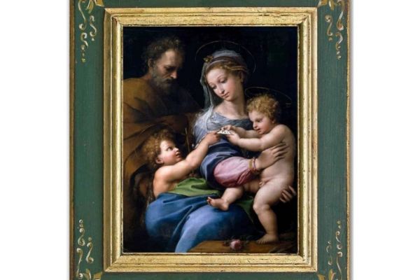 Riproduzione Raphael Sanzio, Madonna of the Rose (panel, option 2